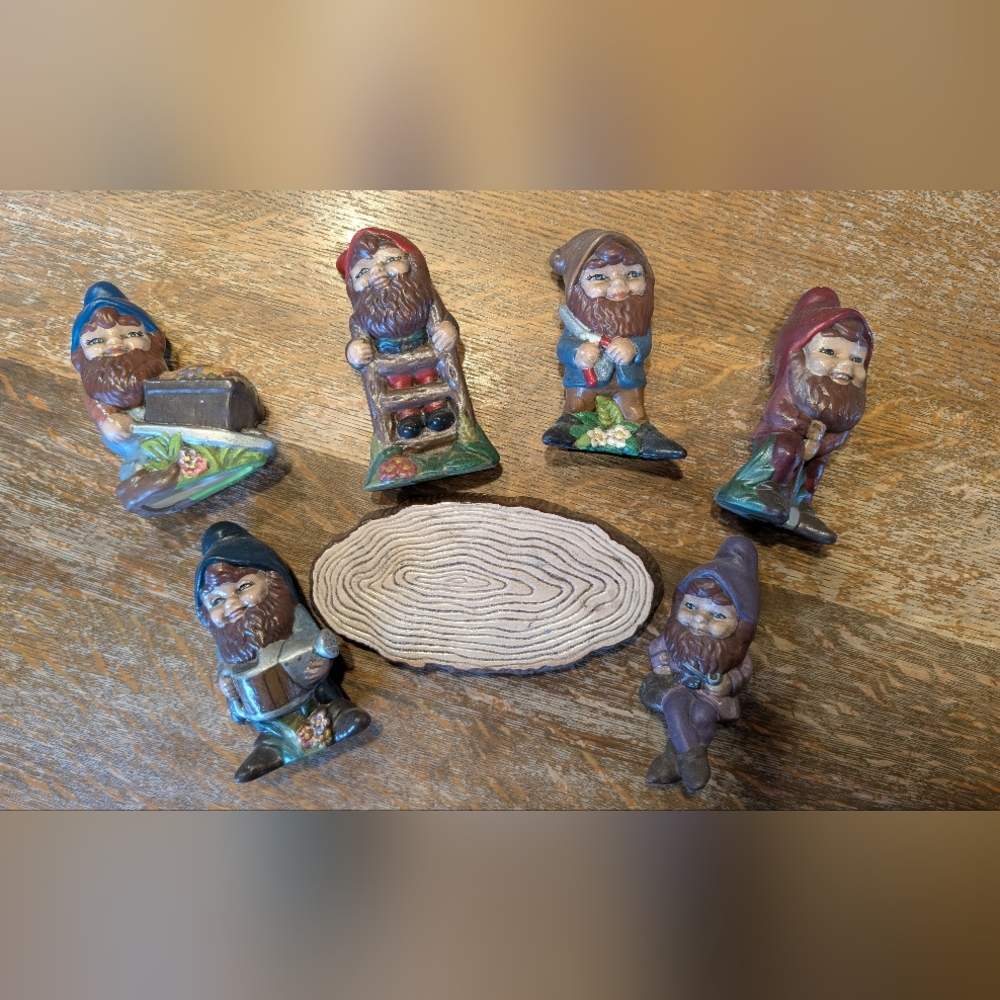 Colorful Gnome Figurine Set